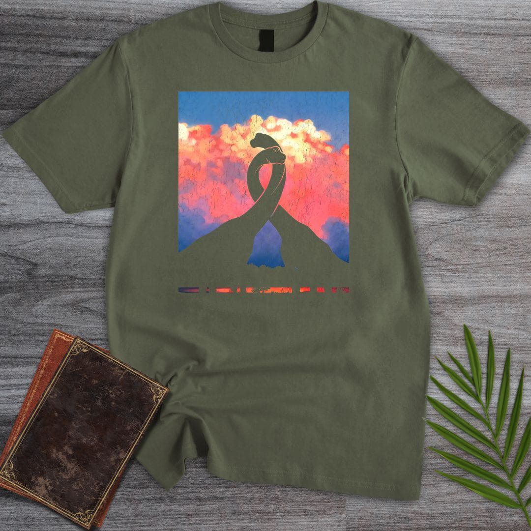 T-Shirt Military Green / S A Sauropods Love T-Shirt