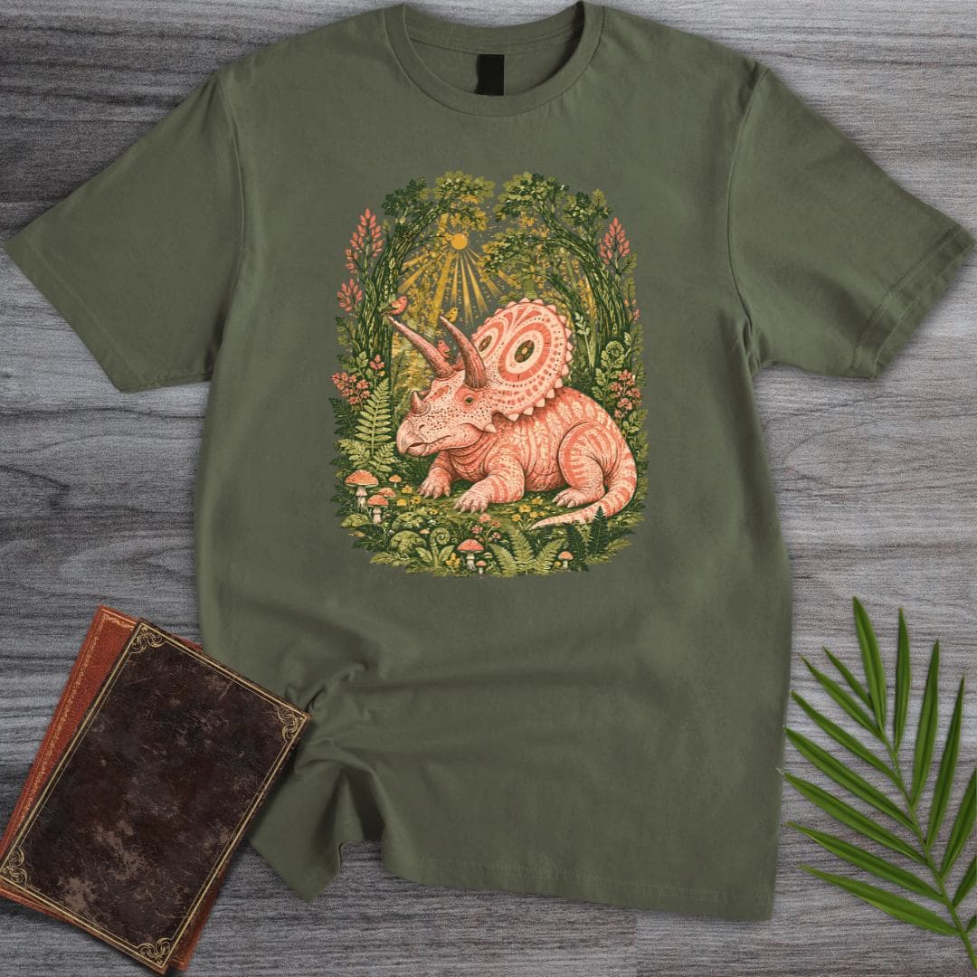 T-Shirt Military Green / S A Torosaurus Morning T-Shirt