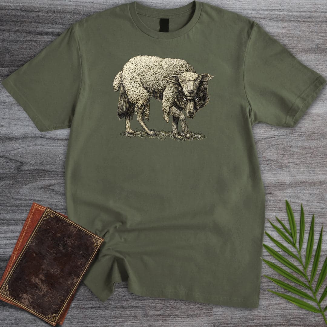 T-Shirt Military Green / S A Wolf in Sheep's Clothing T-Shirt