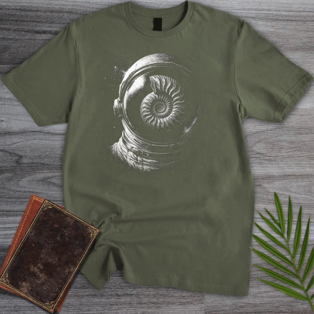 T-Shirt Military Green / S Ammonite to Astronaut T-Shirt