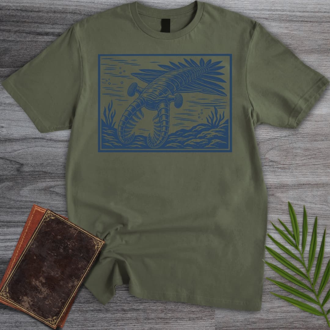 T-Shirt Military Green / S Anamolcalris Strange Shrimp T-Shirt