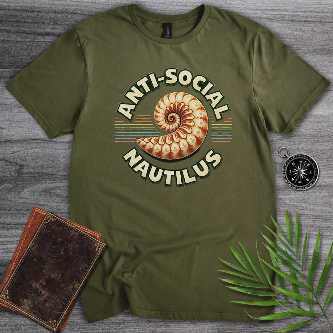 T-Shirt Military Green / S Anti-social Nautilus T-Shirt