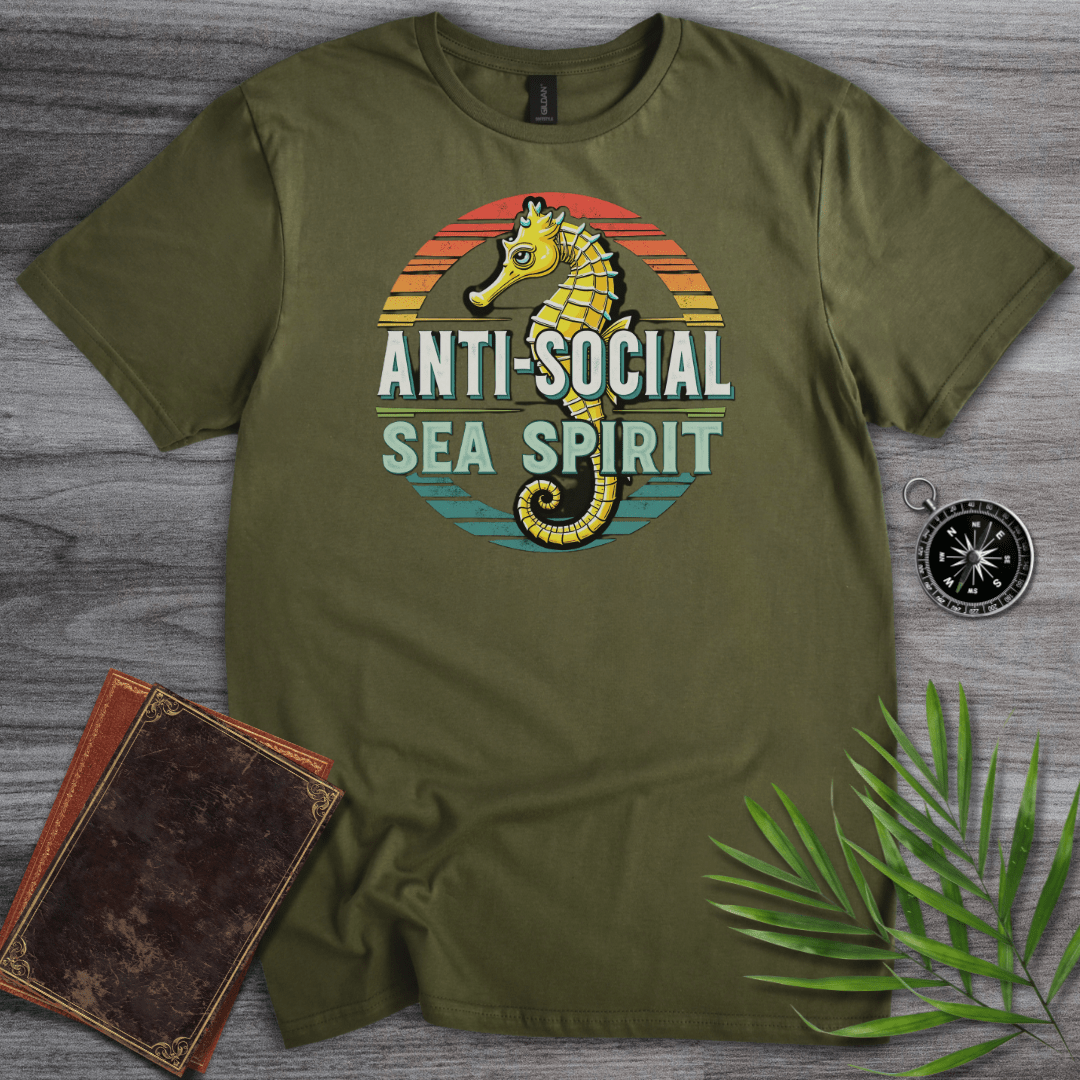 T-Shirt Military Green / S Anti-Social Sea Spirit T-Shirt