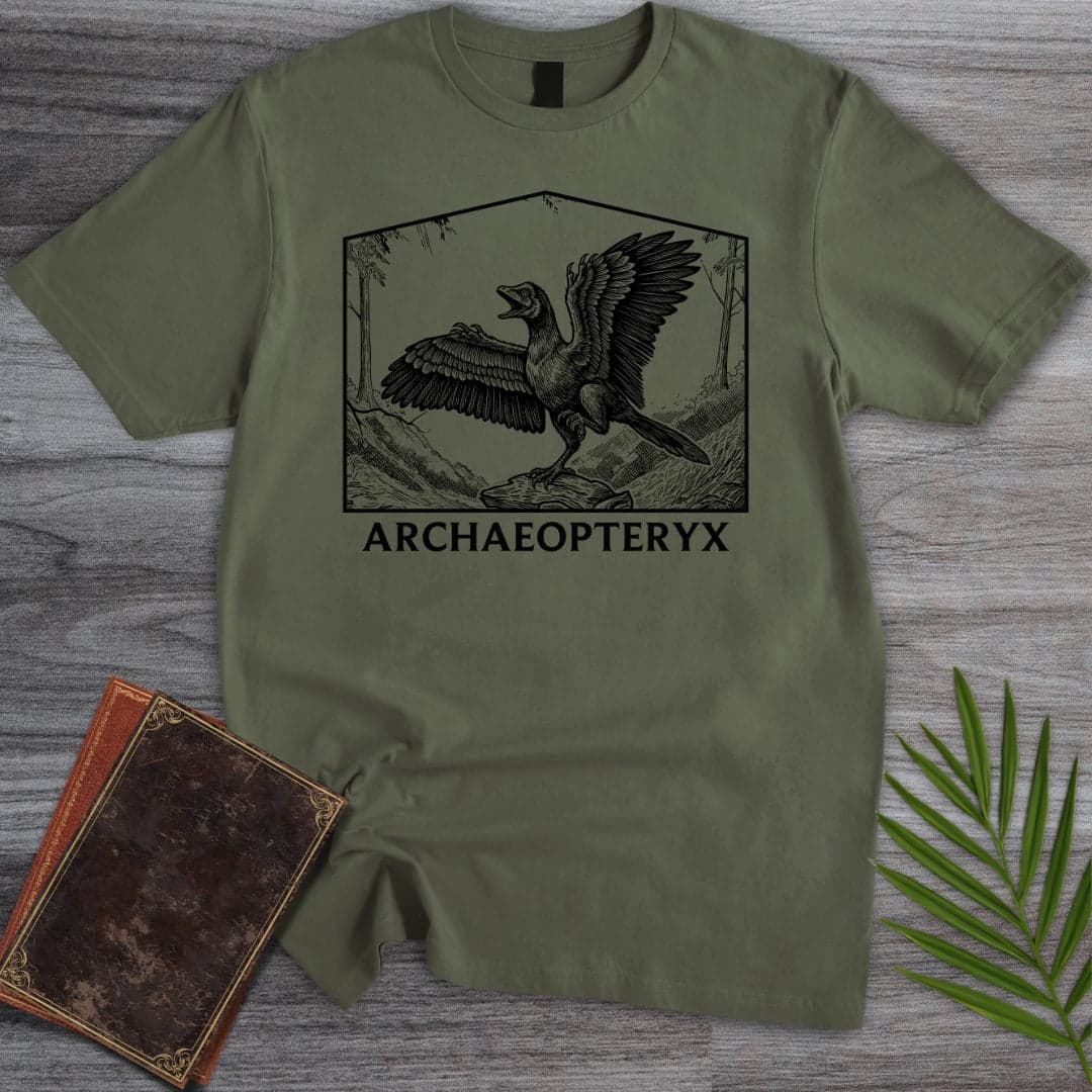 T-Shirt Military Green / S Archaeopteryx the Urvogel T-Shirt