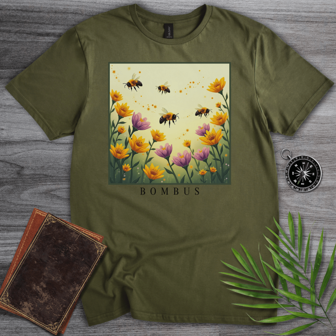 T-Shirt Military Green / S Bombus: Bumble Bee T-Shirt