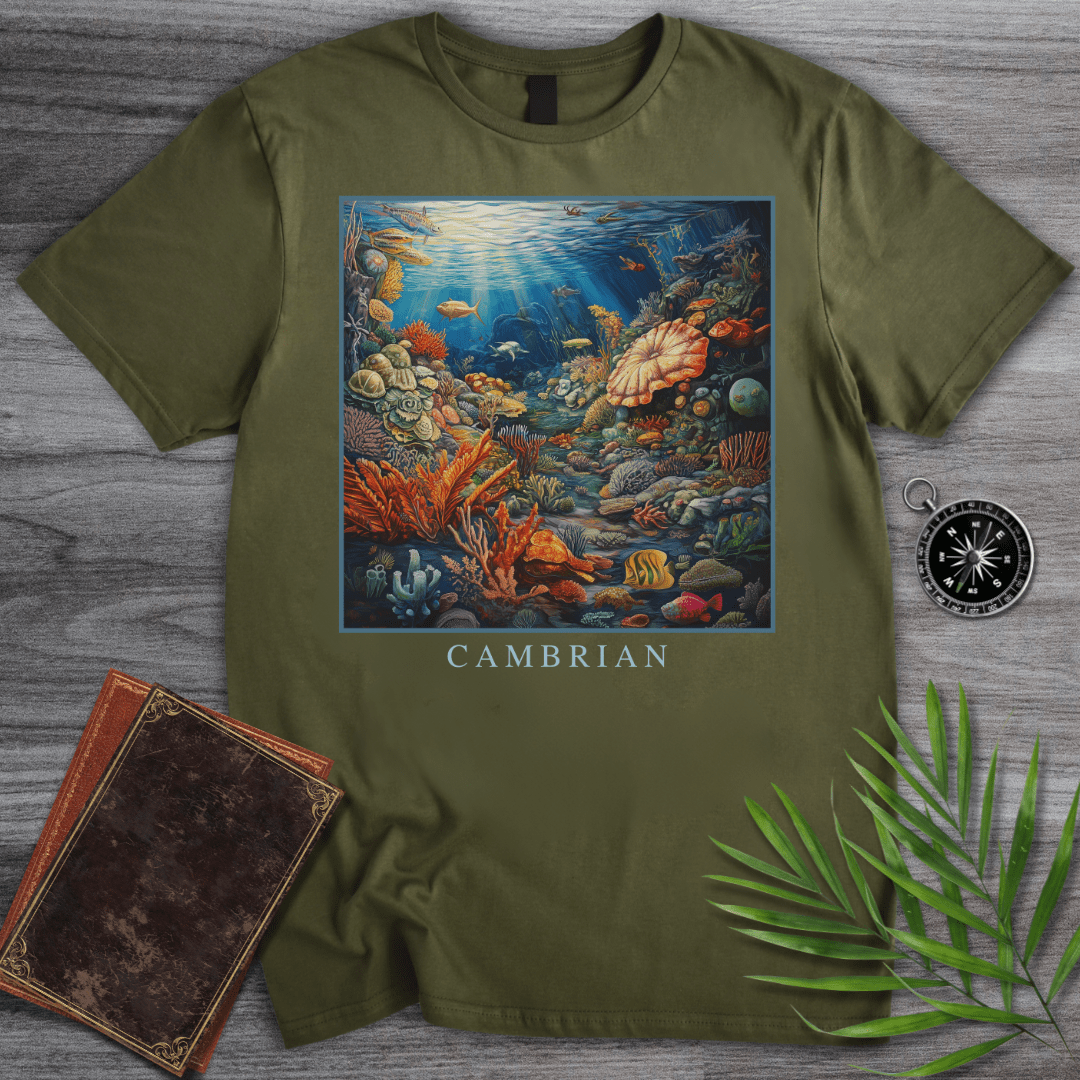 T-Shirt Military Green / S Cambrian Marine Ecosystem T-Shirt