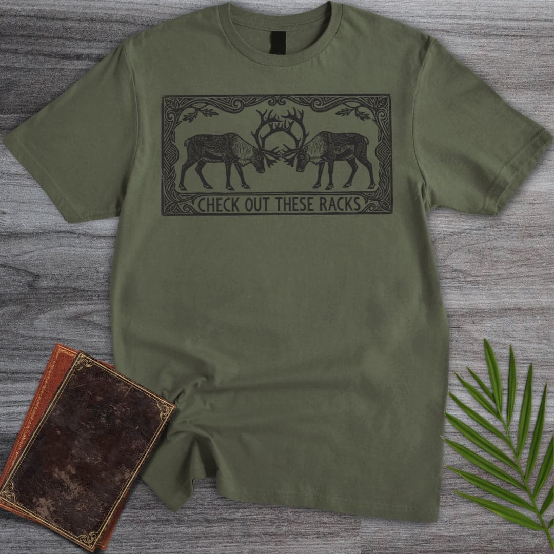 T-Shirt Military Green / S Check Out These Racks T-Shirt