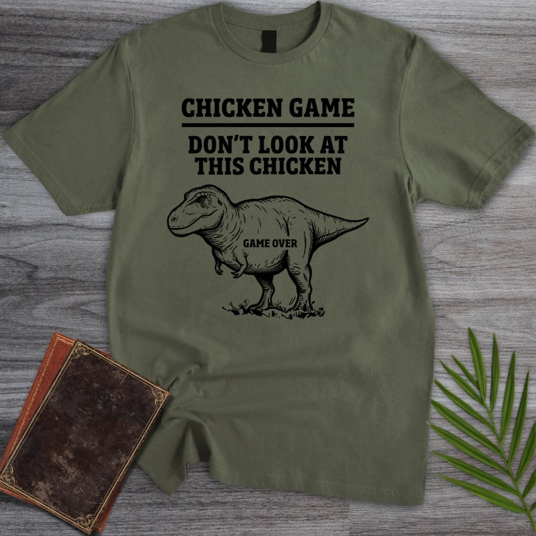 T-Shirt Military Green / S Chicken Game T.rex T-Shirt