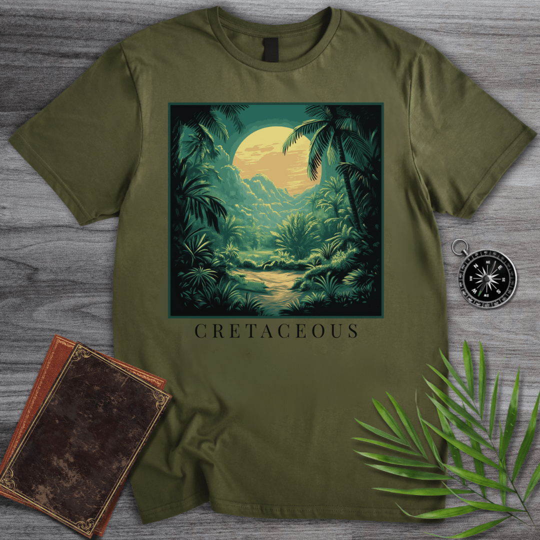 T-Shirt Military Green / S Cretaceous Environment at Dawn T-Shirt