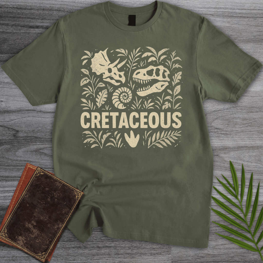 T-Shirt Military Green / S Cretaceous Fossil Elements T-Shirt