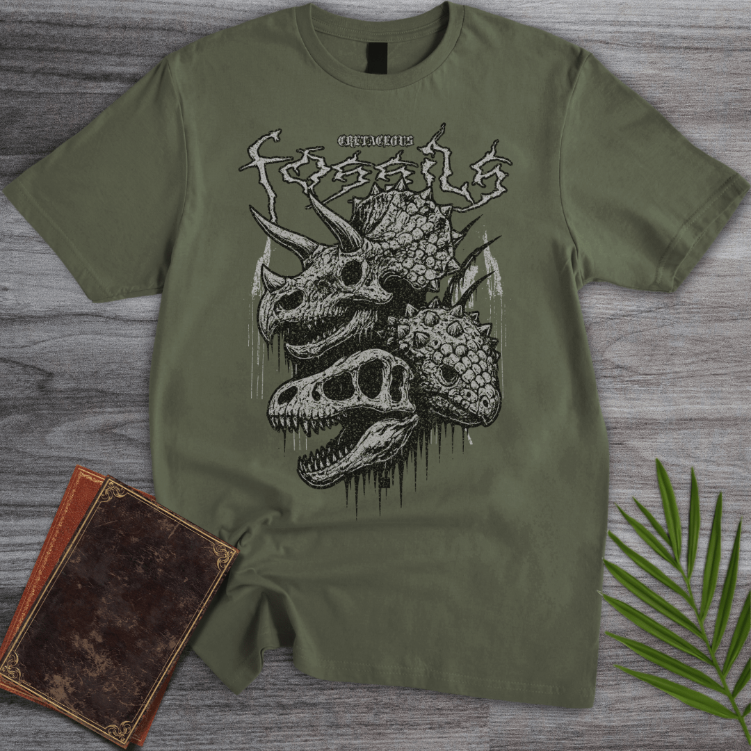 T-Shirt Military Green / S Cretaceous Fossils Thrasher T-Shirt