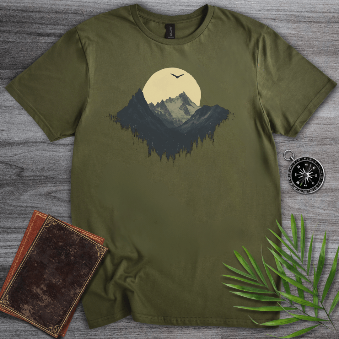 T-Shirt Military Green / S Dark Moon Mountain T-Shirt