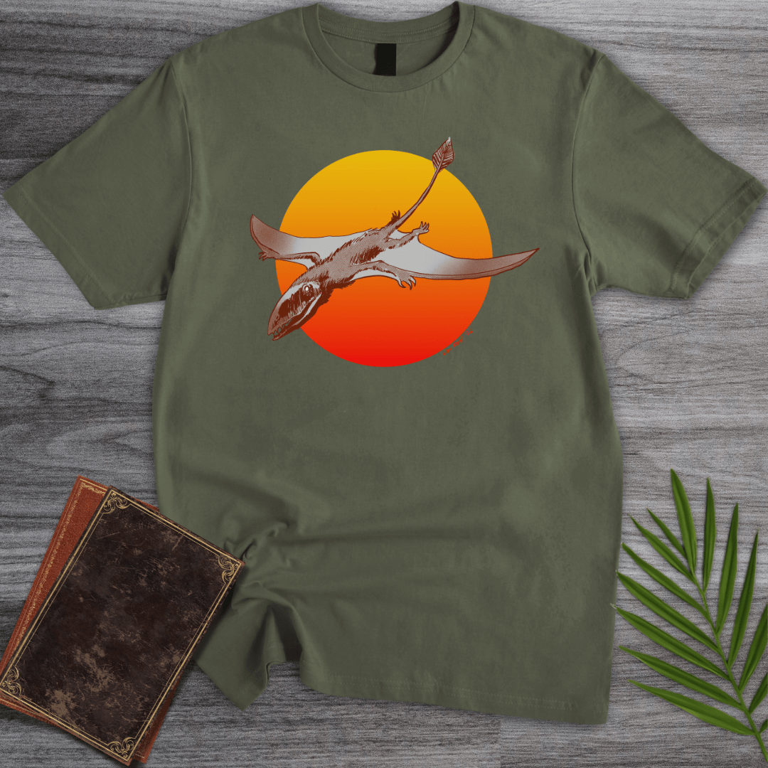 T-Shirt Military Green / S Dimorphodon Two-Form Tooth T-Shirt (ldn_rdnt_art)