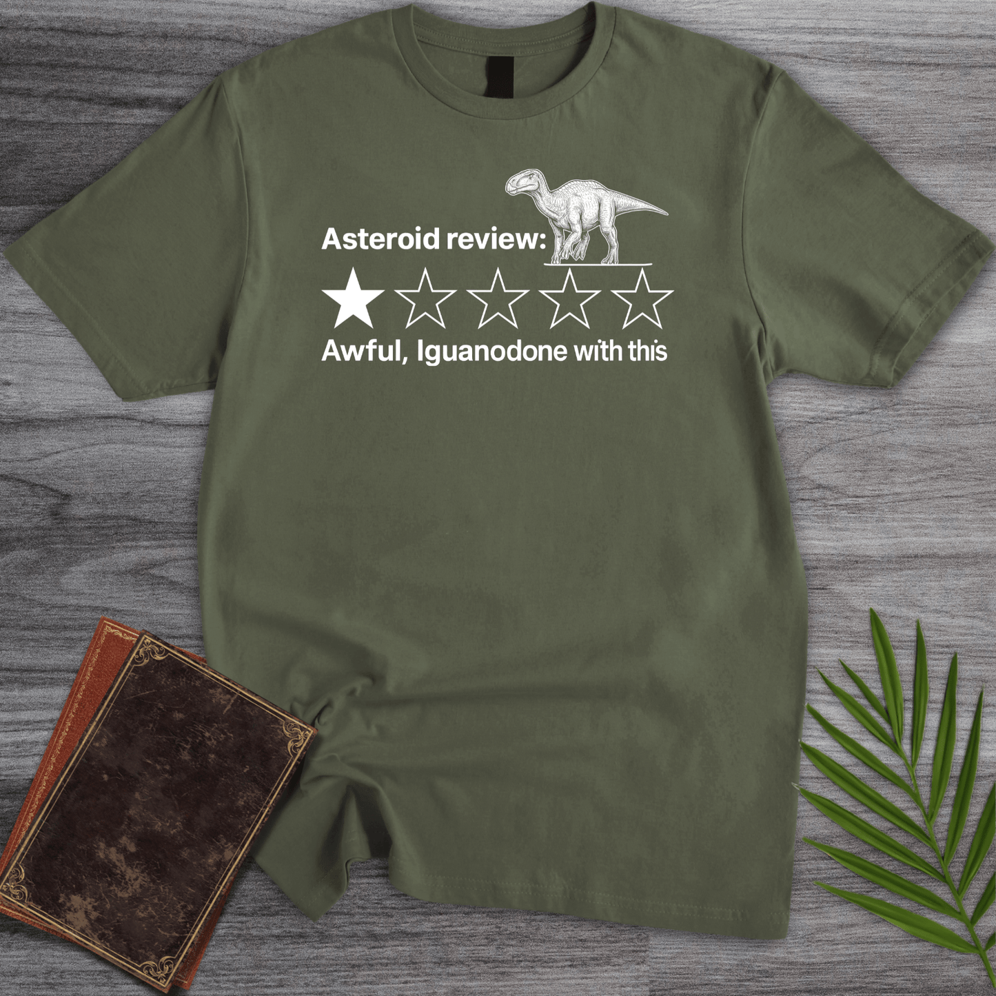T-Shirt Military Green / S Dino 1 Star Review T-Shirt