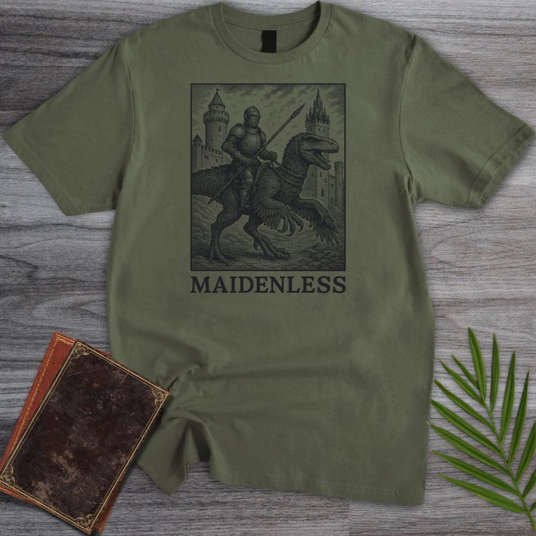 T-Shirt Military Green / S Dino'tistic and Maidenless T-Shirt