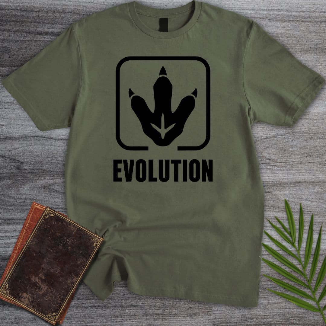 T-Shirt Military Green / S Dino Track Badge T-Shirt
