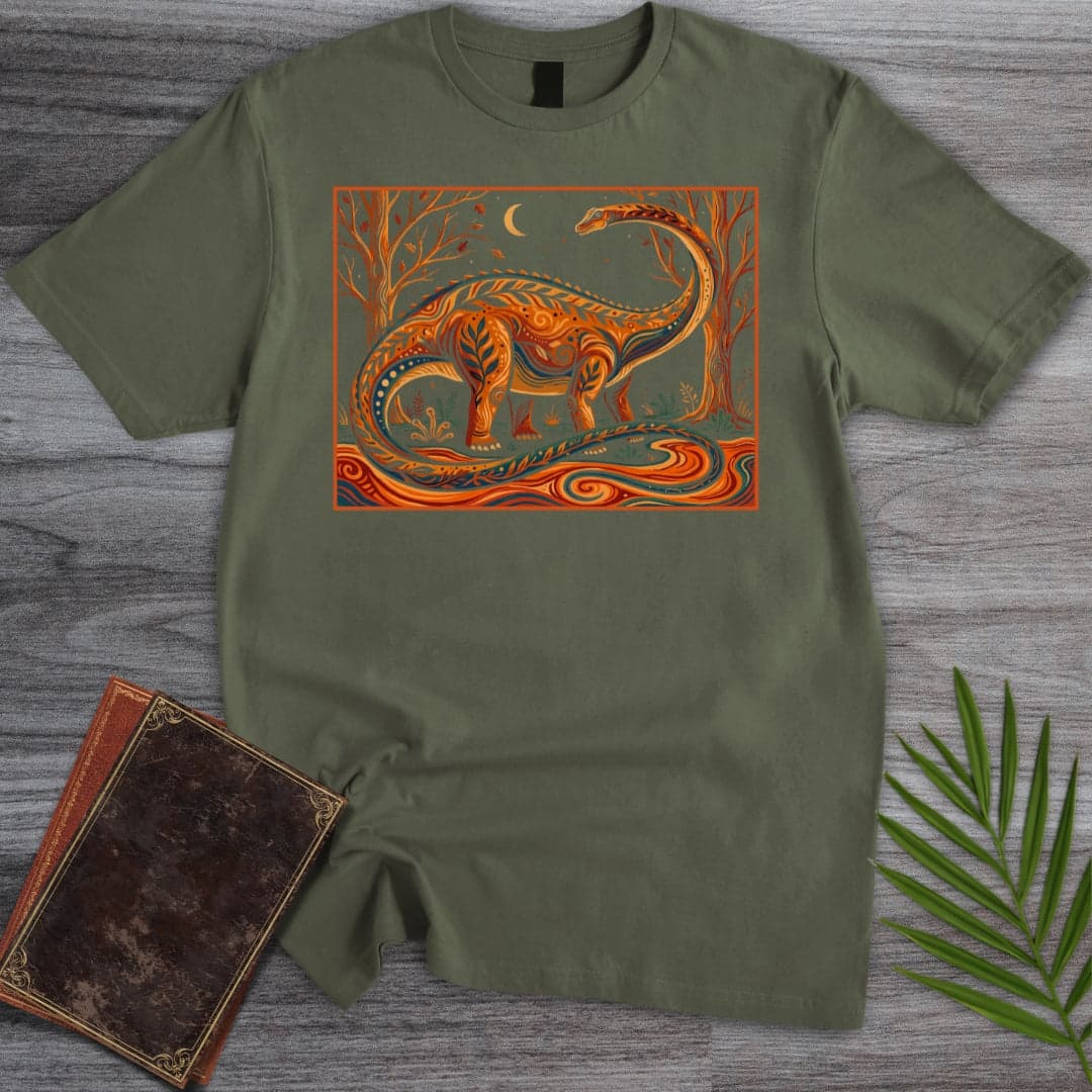 T-Shirt Military Green / S Diplodocus Dream T-Shirt