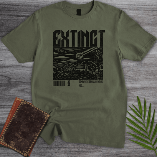 T-Shirt Military Green / S Distressed Extinction 65 MYA T-Shirt