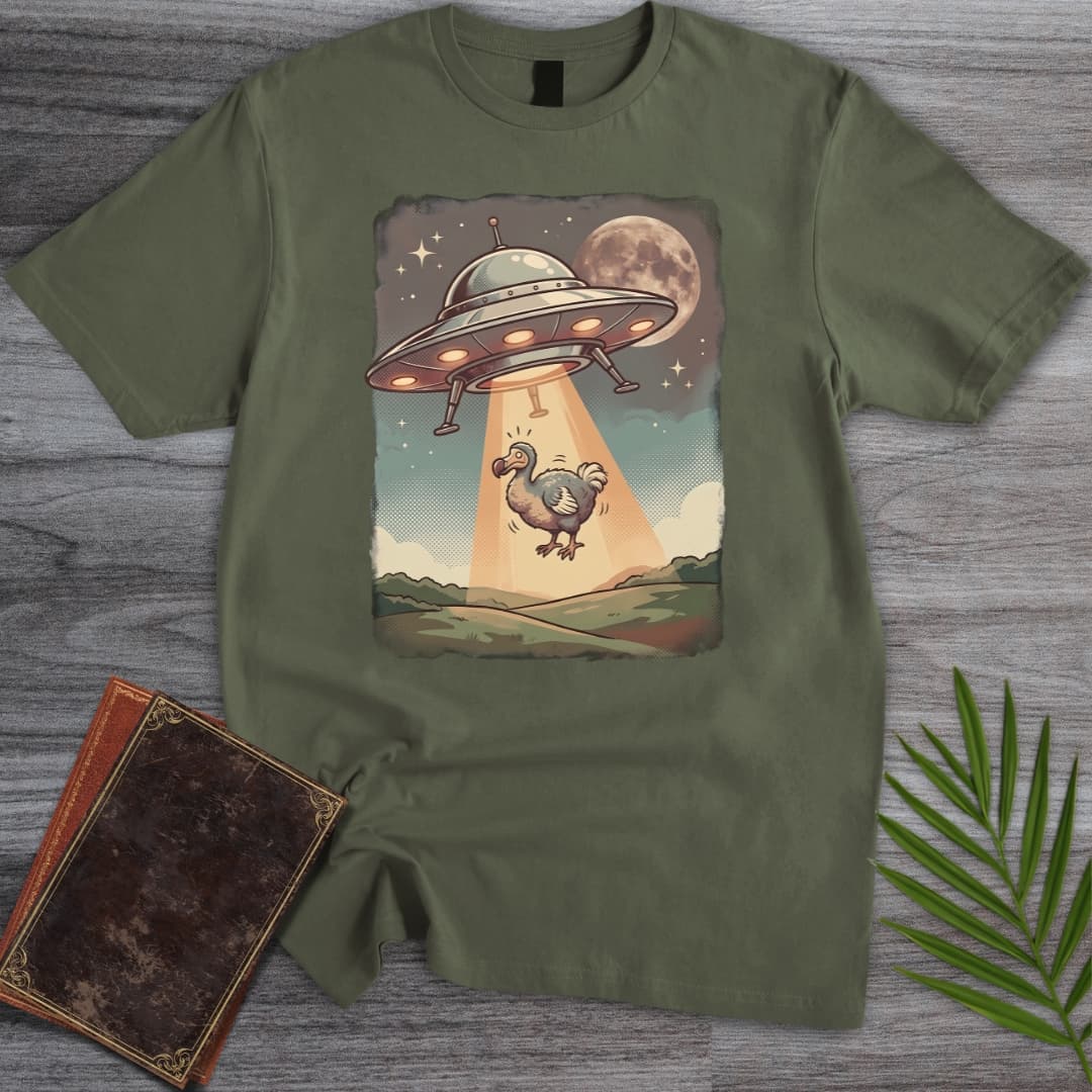 T-Shirt Military Green / S Dodo UFO Abduction T-Shirt