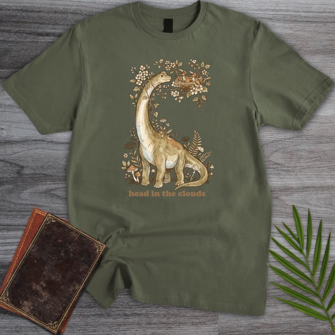 T-Shirt Military Green / S Dreaming Brachiosaurus T-Shirt
