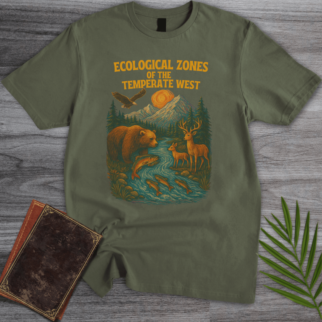 T-Shirt Military Green / S Ecological Zones of The West T-Shirt
