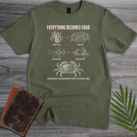 T-Shirt Military Green / S Everything Becomes Crab T-Shirt