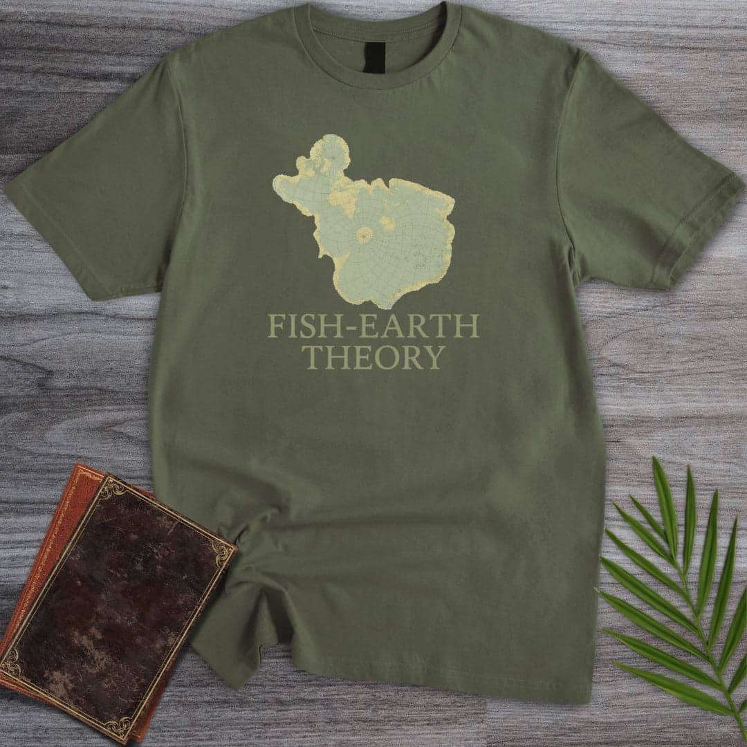 T-Shirt Military Green / S Fish-Earth Theory T-Shirt