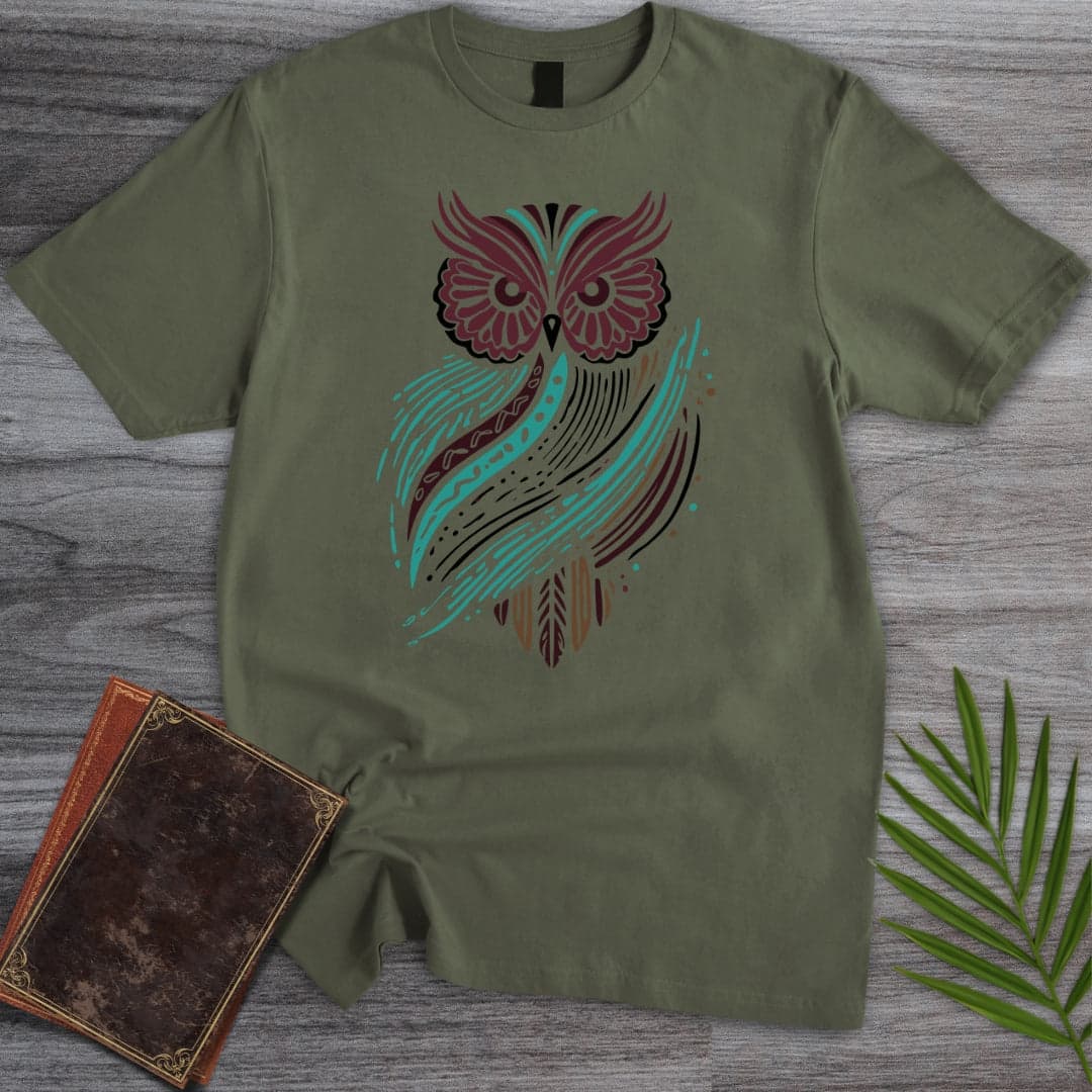 T-Shirt Military Green / S Forest Owl Spirit T-Shirt