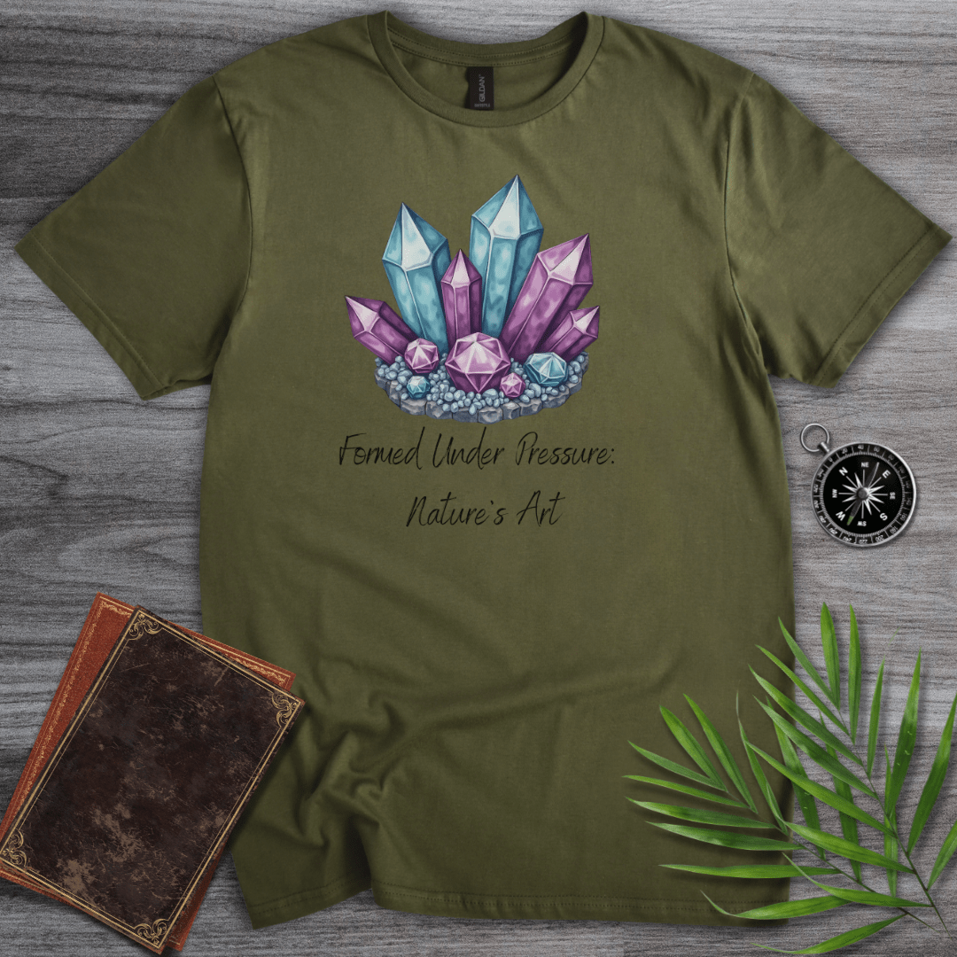 T-Shirt Military Green / S Formed Under Pressure Crystal T-Shirt