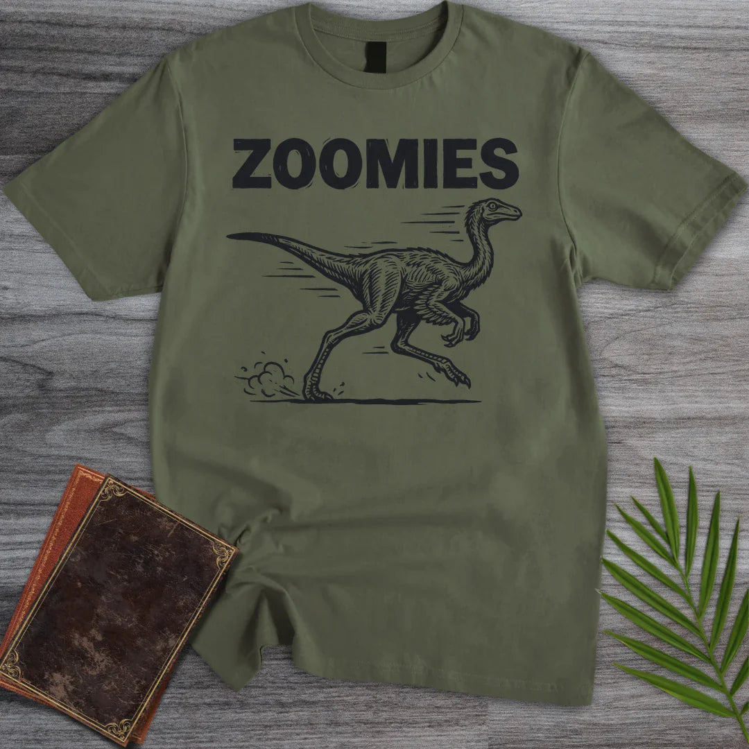 T-Shirt Military Green / S Gallimimus Zoomies T-Shirt
