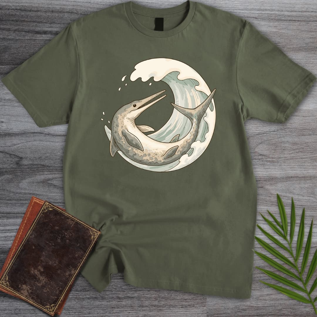 T-Shirt Military Green / S Gentle Ichthyosaur T-Shirt