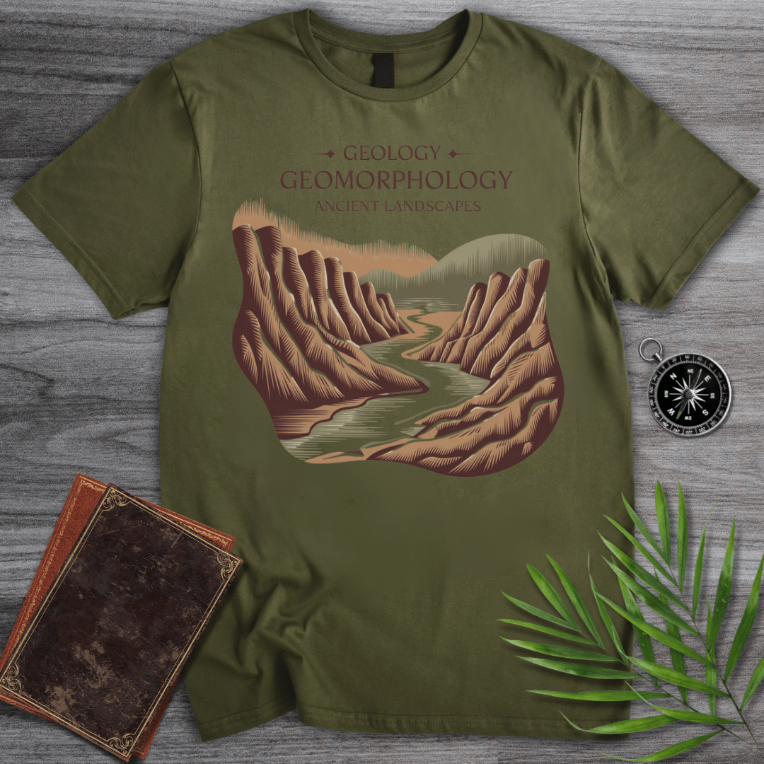 T-Shirt Military Green / S Geology, Geomorphology, Ancient Landscapes T-Shirt
