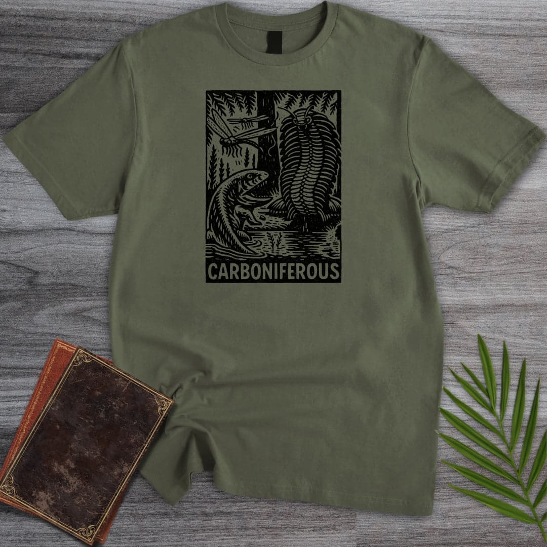 T-Shirt Military Green / S Giant Creatures of the Carboniferous T-Shirt