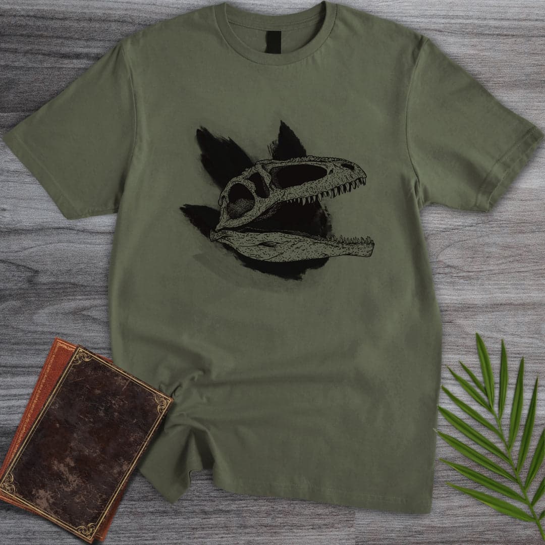 T-Shirt Military Green / S Giganotosaurus Giant Step T-Shirt (farkas.art)