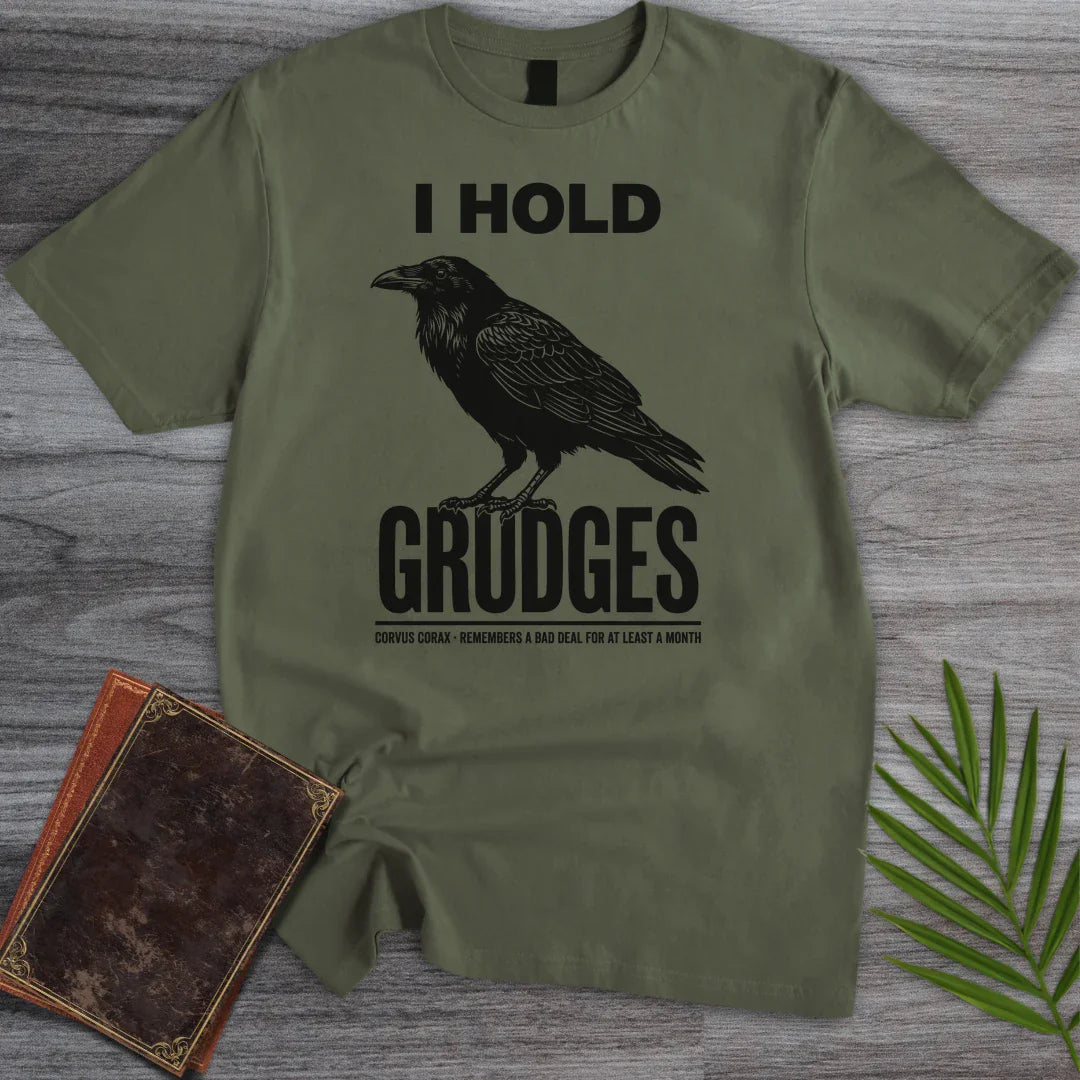 T-Shirt Military Green / S Grudge Holder Raven T-Shirt
