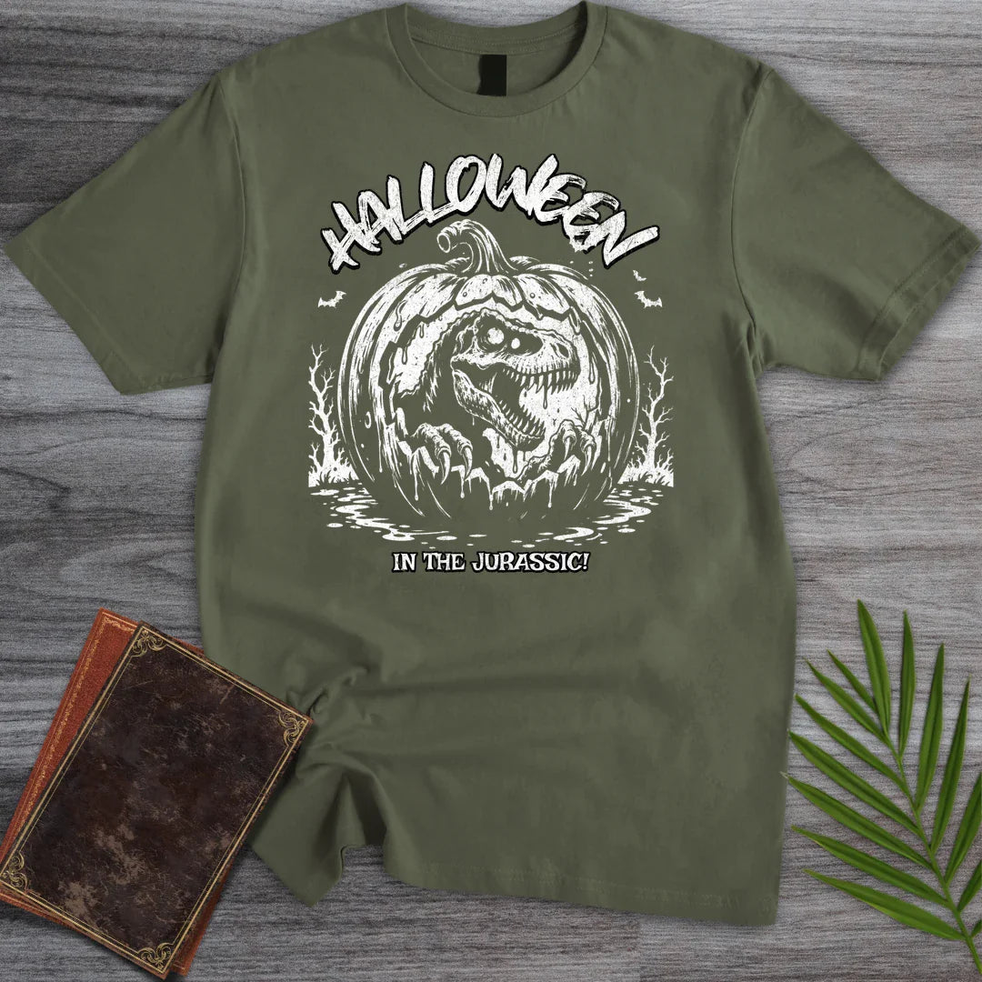 T-Shirt Military Green / S Halloween in the Jurassic T-Shirt