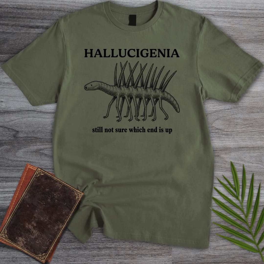 T-Shirt Military Green / S Hallucigenia Self-Doubt T-Shirt