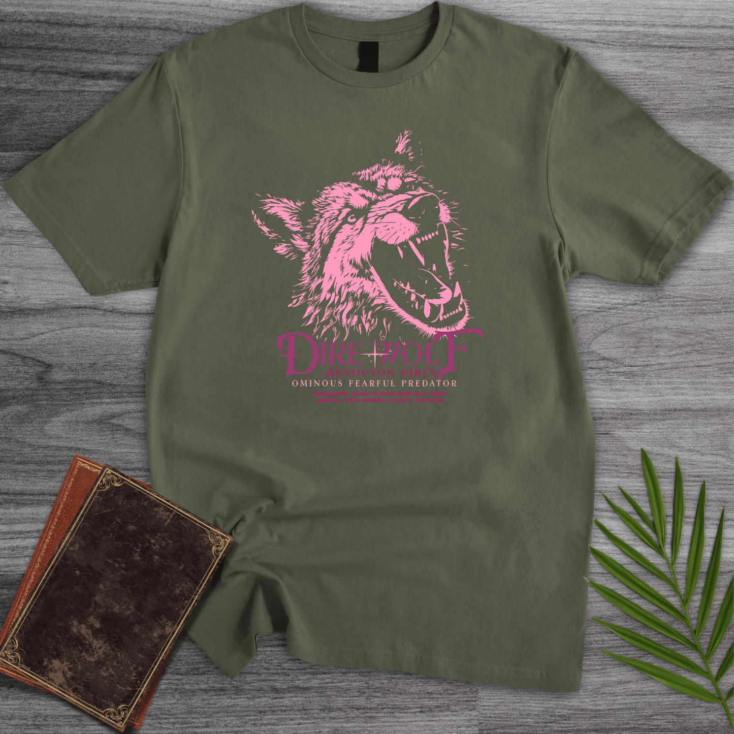 T-Shirt Military Green / S Hell Dire Wolf T-Shirt