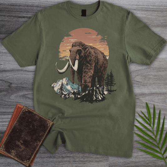 T-Shirt Military Green / S Ice Age Woolly Mammoth T-Shirt
