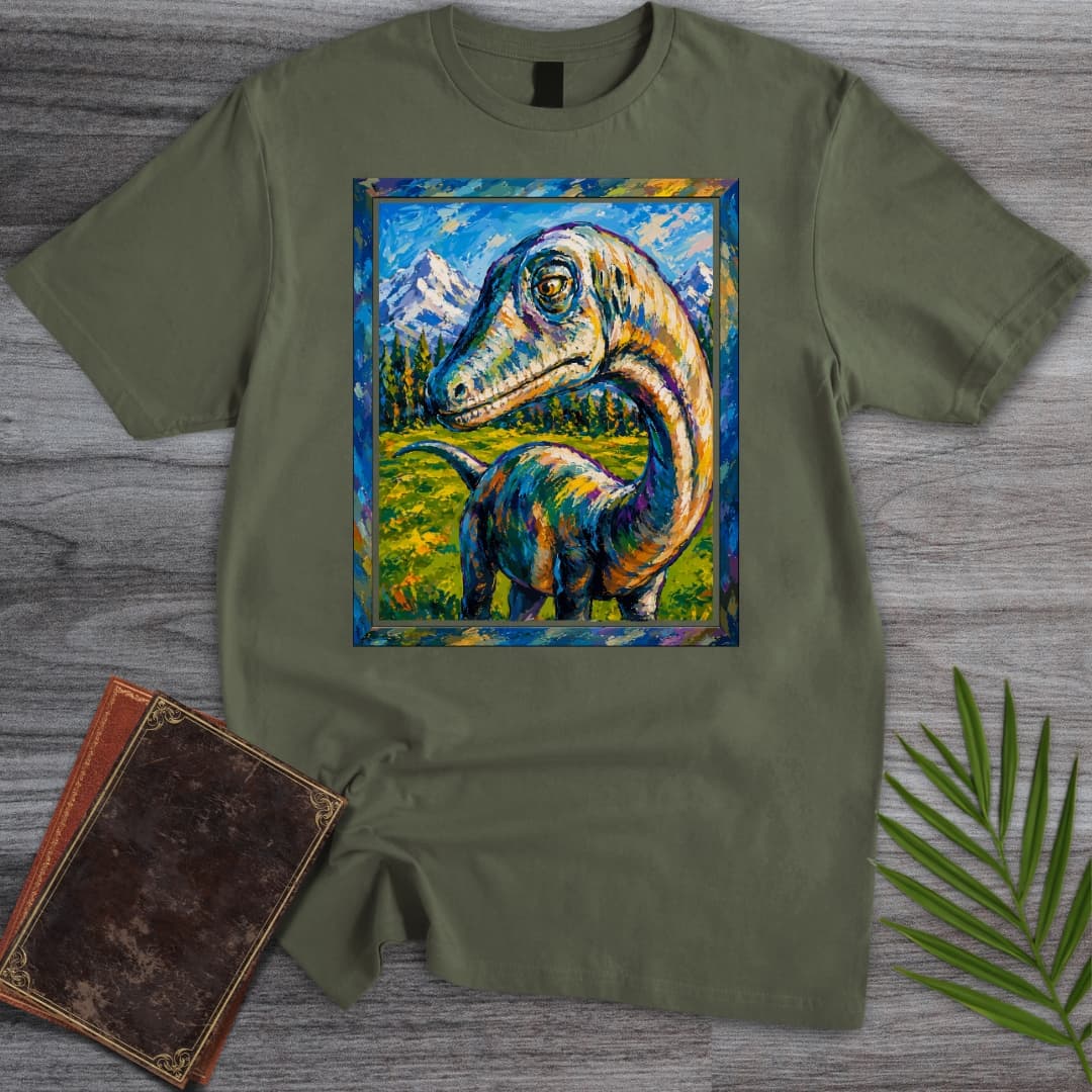 T-Shirt Military Green / S Impressionist Longneck T-Shirt