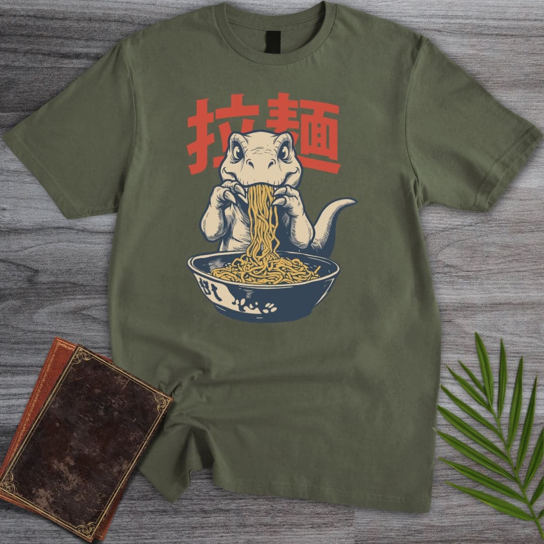 T-Shirt Military Green / S Japanese Dinosaur T-Shirt