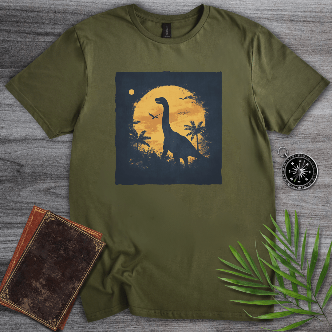 T-Shirt Military Green / S Jurassic Shadow Sunset T-Shirt