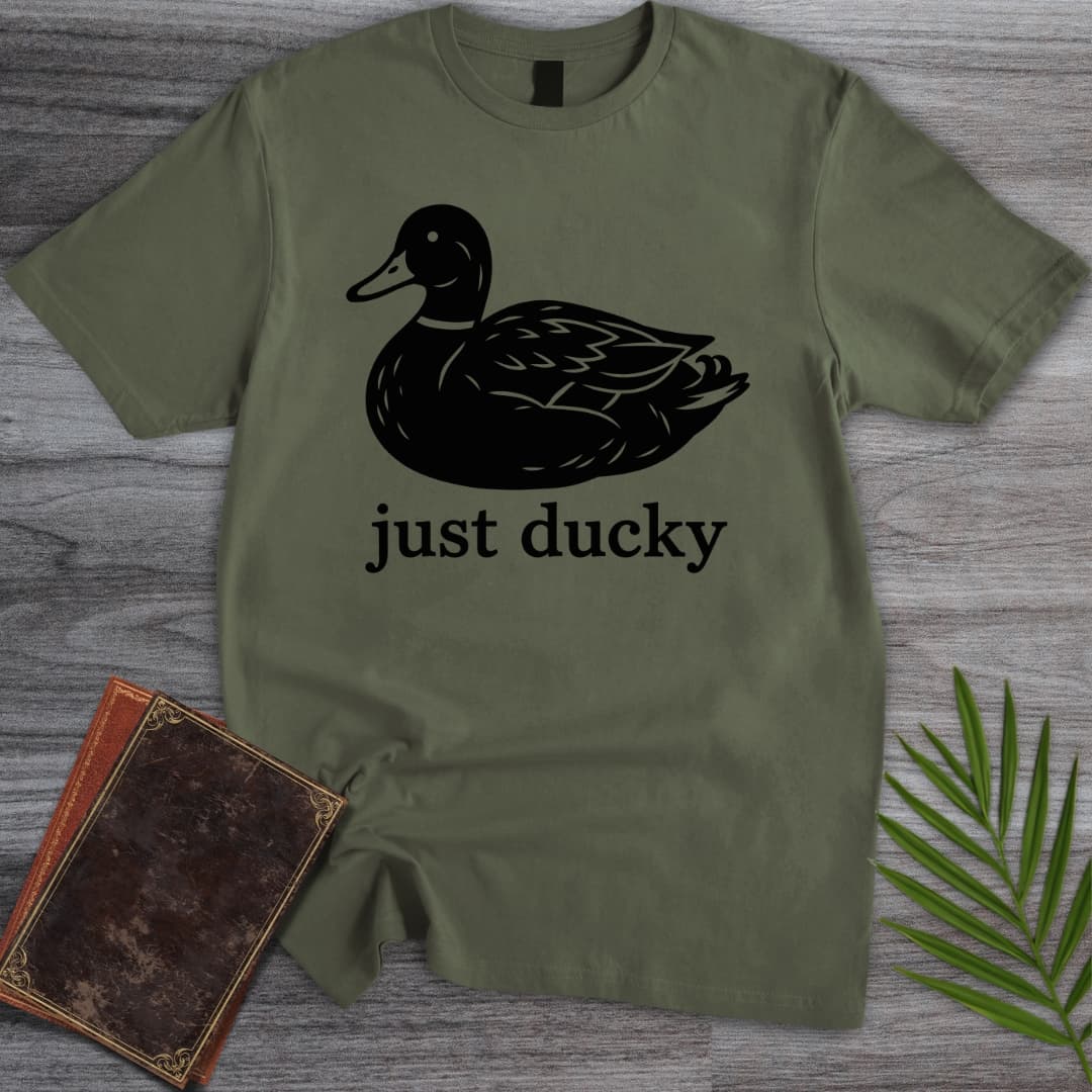 T-Shirt Military Green / S Just Ducky Mallard T-Shirt