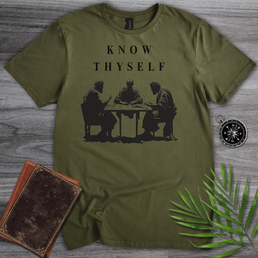 T-Shirt Military Green / S Know Thyself Graphic T-Shirt