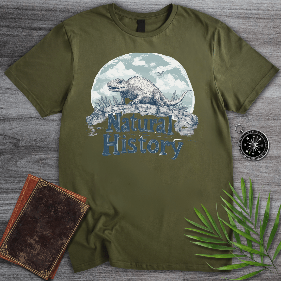 T-Shirt Military Green / S Large Reptile Natural History T-Shirt