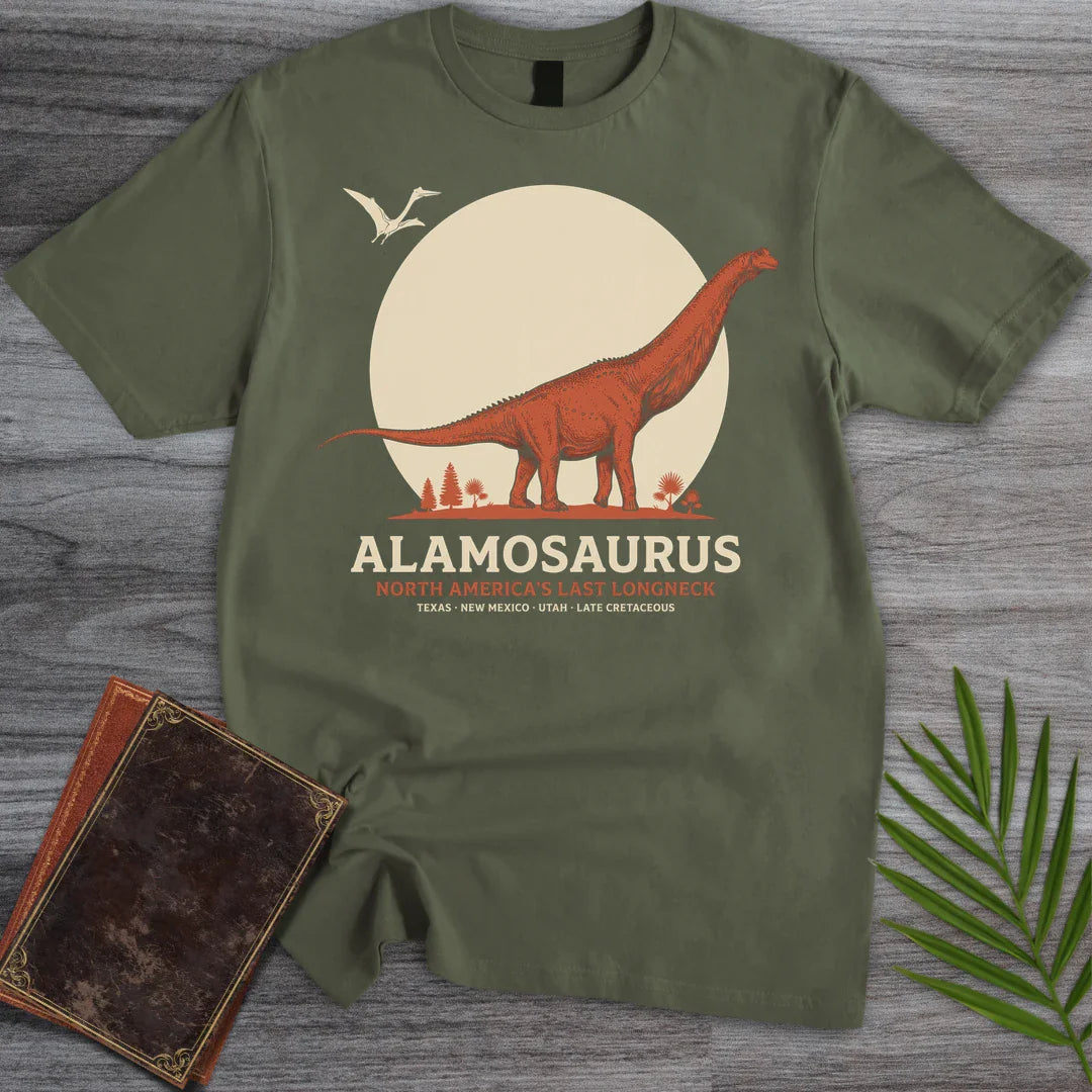 T-Shirt Military Green / S Last Longneck Alamosaurus T-Shirt