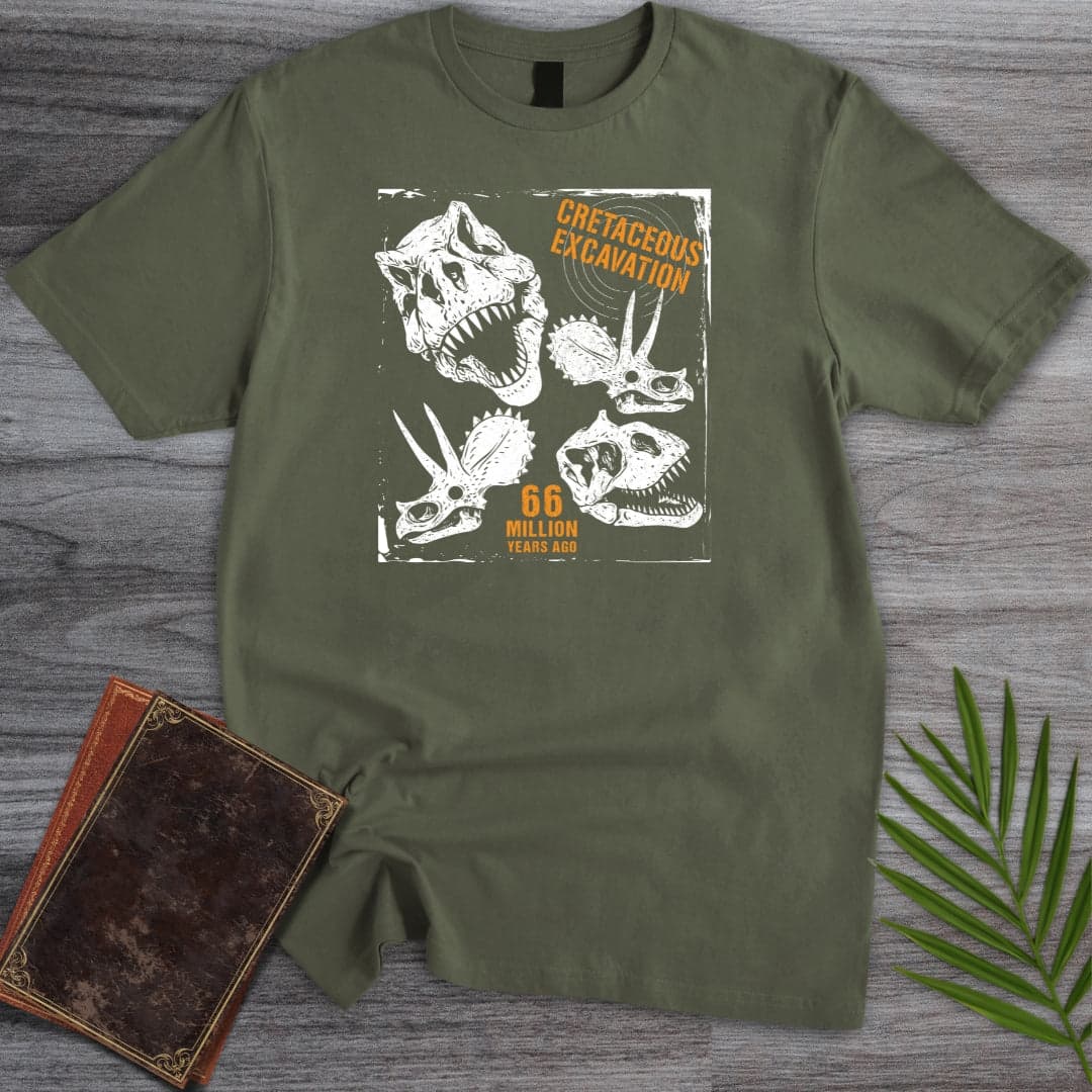T-Shirt Military Green / S Late Cretaceous Excavation T-Shirt