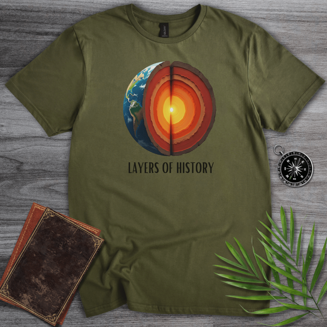 T-Shirt Military Green / S Layers of Geologic History T-Shirt