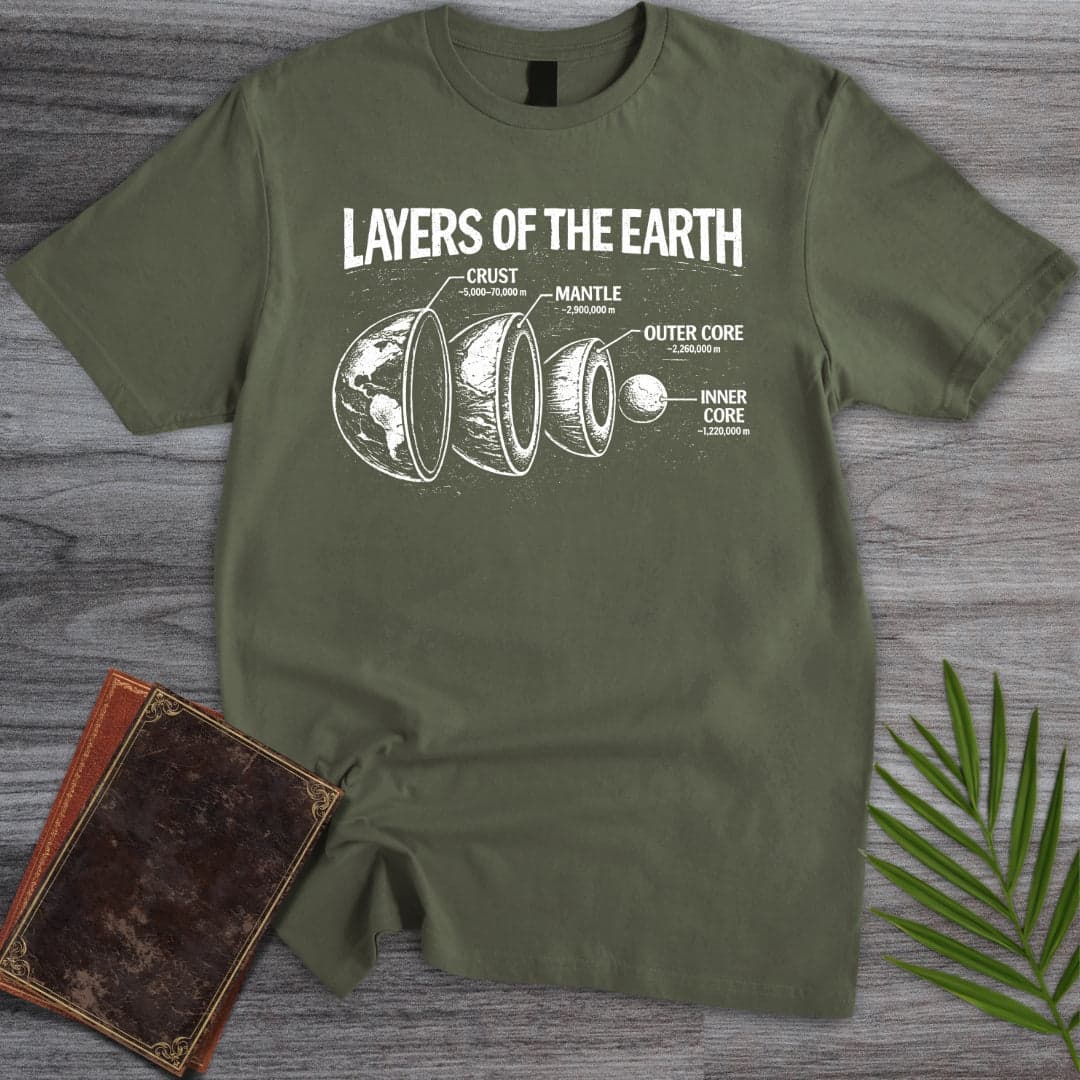 T-Shirt Military Green / S Layers of the Earth T-Shirt