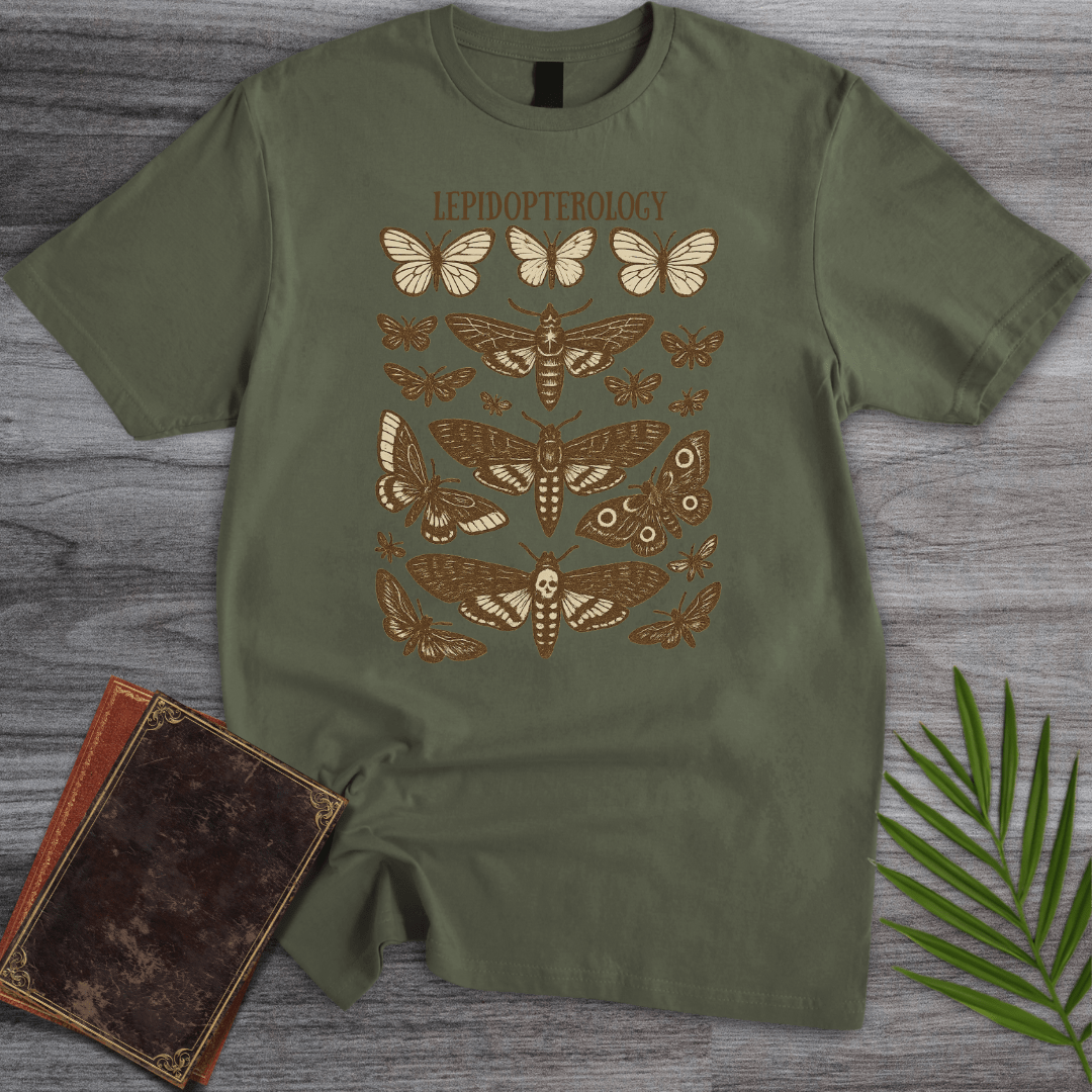 T-Shirt Military Green / S Lepidopterology Butterfly & Moth T-Shirt